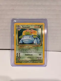 Venusaur Holo Rare 15/102 Base Set Unlimited 1999 Vintage Pokemon Card MP - Image 1