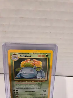 Venusaur Holo Rare 15/102 Base Set Unlimited 1999 Vintage Pokemon Card MP - Image 2
