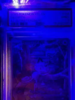Pokemon Meowth 106/094 Phantasmal Flames Illustration Rare Holo PSA 9 70 HP - Image 4