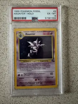 Pokemon TCG Haunter Holo 1999 PSA 6 - Image 1