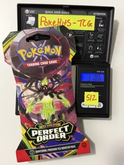 (VERY HEAVY)🔥 31.86g Pokemon Perfect Order Sleeved Booster Pack Factory Sealed✅ - Image 1
