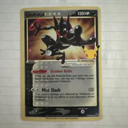 Gold Star Greninja SWSH144 - Pokemon SWSH Promo 25th Anniversary NM 2021 - Image 1