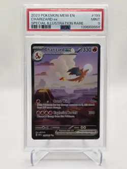 Pokemon 2023 Charizard ex 199/165 SIR Scarlet & Violet 151 PSA 9 - Image 1