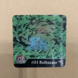 Pokemon Series One Artbox 01 Bulbasaur Ivysaur Venusaur Action Flip - Image 1