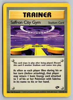 Pokemon Saffron City Gym Uncommon Gym Challenge 122/132 NM - Image 1