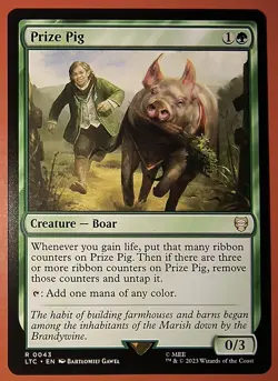 MTG, MAGIC: PRIZE PIG, LTC, RARE #0043 , REGULAR FINISH - Image 1