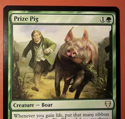 MTG, MAGIC: PRIZE PIG, LTC, RARE #0043 , REGULAR FINISH - Image 2