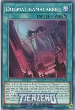 Yugioh BACH-EN054 Dogmatikamacabre Common 1st Edition NM/LP - Image 1