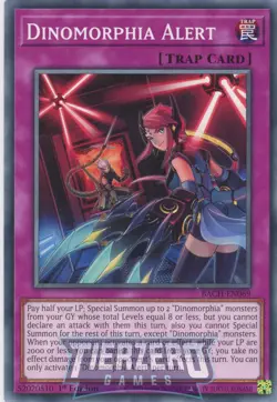 Yugioh BACH-EN069 Dinomorphia Alert Common 1st Edition NM/LP - Image 1