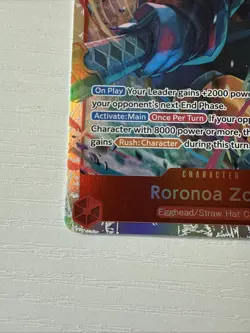One Piece Roronoa Zoro EB04-007 SR ENGLISH OP15 - Image 2