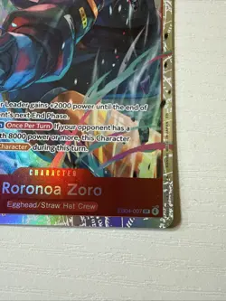 One Piece Roronoa Zoro EB04-007 SR ENGLISH OP15 - Image 3