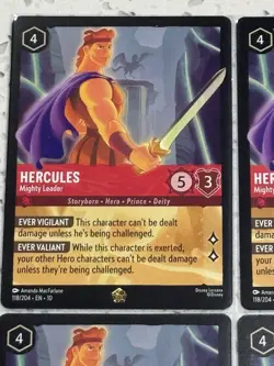 Disney Lorcana Hercules Mighty Leader x4 118/204 Whispers in the Well Non-Foil - Image 2