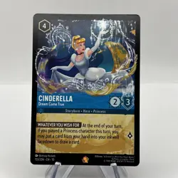2025 Disney Lorcana Whispers in the well Cinderella- Dream Come True #155/204 - Image 1