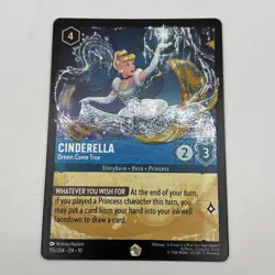 2025 Disney Lorcana Whispers in the well Cinderella- Dream Come True #155/204 - Image 2