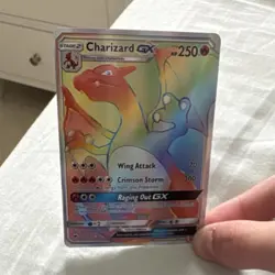 Pokemon Charizard GX Rainbow Rare Secret Rare Full Art Card 150/147 English - Image 1