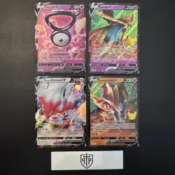 Pokemon TCG - V Card 4-Card Lot - Ultra Rare Holo - NM - Image 1