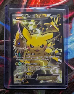 Pikachu EX XY124 Black Star Promo Holo Rare Pokemon Card (2016) MP - Image 1