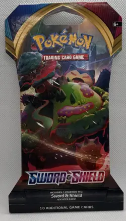Pokemon Sword and Shield 10 Card Sleeved Booster Pack Base Set 2020 - Image 1