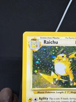 Pokemon TCG Raichu Base Set 2 Holo Unlimited Holo Rare Card 16/130 LP - Image 3