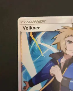 Pokemon TCG Volkner (Full Art) 156/156 Sm-Ultra Prism Holo Pokemon Card - Image 3