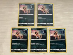 Lot of 5, Pokemon SANDILE 107/185 cards, M/NM - Image 1