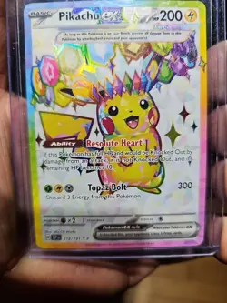 Pikachu ex 219/191 Surging Sparks Full Art Ultra Rare Holo Pokemon TCG Card - Image 1