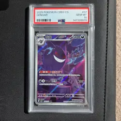 Pokemon Card - Gengar CBB3 CS Chinese 03 07/07 Illustration Rare - PSA 10 - Image 1