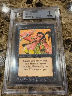 HASRAN OGRESS Magic the Gathering MTG Arabian Nights BGS 7 - Image 1
