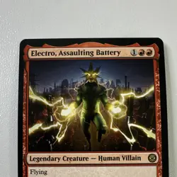 Wizards of the Coast Electro, Assaulting Battery Marvel's Spider-Man Rare Red - Image 3