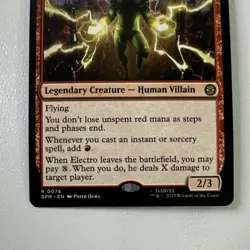 Wizards of the Coast Electro, Assaulting Battery Marvel's Spider-Man Rare Red - Image 4