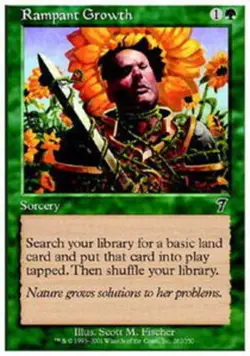 1x Rampant Growth - Foil Light Play MTG Magic - Kid Icarus - - Image 1