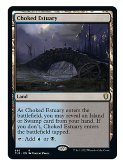Choked Estuary Commander Legends: Battle for Baldur's Gate MTG - Image 1