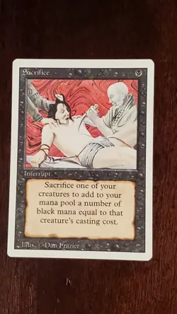 Sacrifice Revised 3rd Edition EX/LP 126/306 MTG Magic the Gathering Uncommon - Image 3