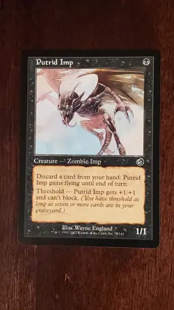 Putrid Imp Torment EX/LP 77/143 MTG Magic the Gathering Creature Common Black - Image 5