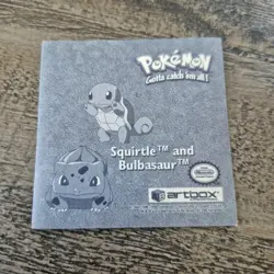Vintage 1999 Artbox Pokemon Sticker #PR35 Squirtle Bulbasaur Series 1 Prizm Holo - Image 2