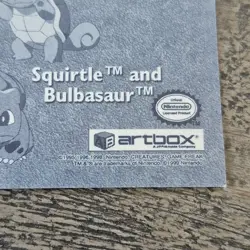 Vintage 1999 Artbox Pokemon Sticker #PR35 Squirtle Bulbasaur Series 1 Prizm Holo - Image 3
