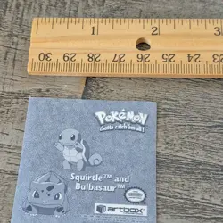 Vintage 1999 Artbox Pokemon Sticker #PR35 Squirtle Bulbasaur Series 1 Prizm Holo - Image 5