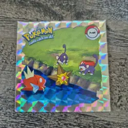 Vintage 1999 Artbox Pokemon Sticker PR09 Group Shot Prizm Silver Holographic - Image 1