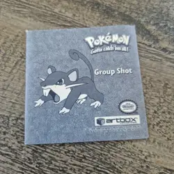 Vintage 1999 Artbox Pokemon Sticker PR09 Group Shot Prizm Silver Holographic - Image 2
