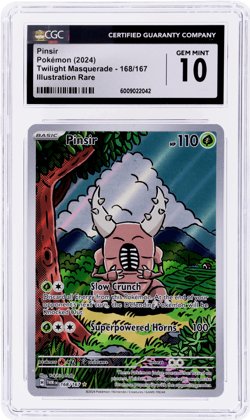 2024 Pokemon Scarlet and Violet Twilight Masquerade Pinsir CGC 10 - Image 1
