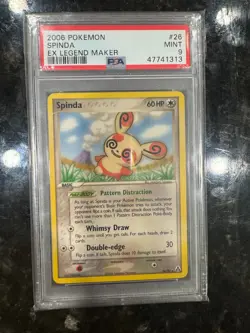 PSA 9 SPINDA 26/92 LEGEND MAKER 2006 POKEMON CARD - Image 1