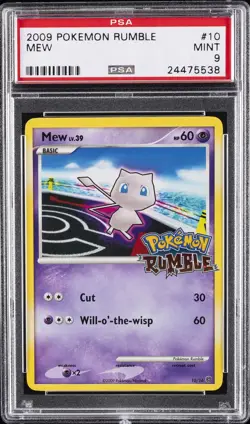 2009 POKEMON RUMBLE #10 MEW PSA 9 - Image 1