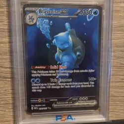 🤠Pokemon TCG Blastoise ex Special Illustration Rare Holo 200/165 PSA 9 - Image 2