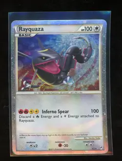 2011 Pokemon Call of Legends SHINY Rayquaza Holo Foil SL10 - Image 1