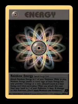 RAINBOW ENERGY 80/82 R TEAM ROCKET POKEMON UNLIMITED HP - Image 1