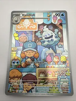 Pokemon TCG Vanillish 190/182 Holo Paradox Rift Snowflake Stamp Holiday Promo - Image 1