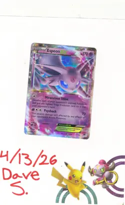 🔮 Espeon EX 52/122 Breakpoint Holo Near Mint Pokemon TCG Single 2016 🔮 - Image 1