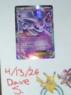 🔮 Espeon EX 52/122 Breakpoint Holo Near Mint Pokemon TCG Single 2016 🔮 - Image 2