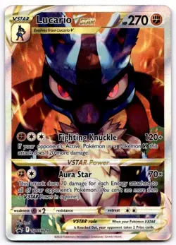 Lucario VSTAR SWSH291 Holo Promo Sword & Shield Promo Pokemon Holo Near Mint - Image 1