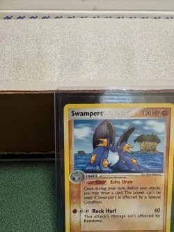 Pokemon TCG: Swampert Holo W/ Swirl Rare #27/100 EX Crystal Guardians, LP - Image 2